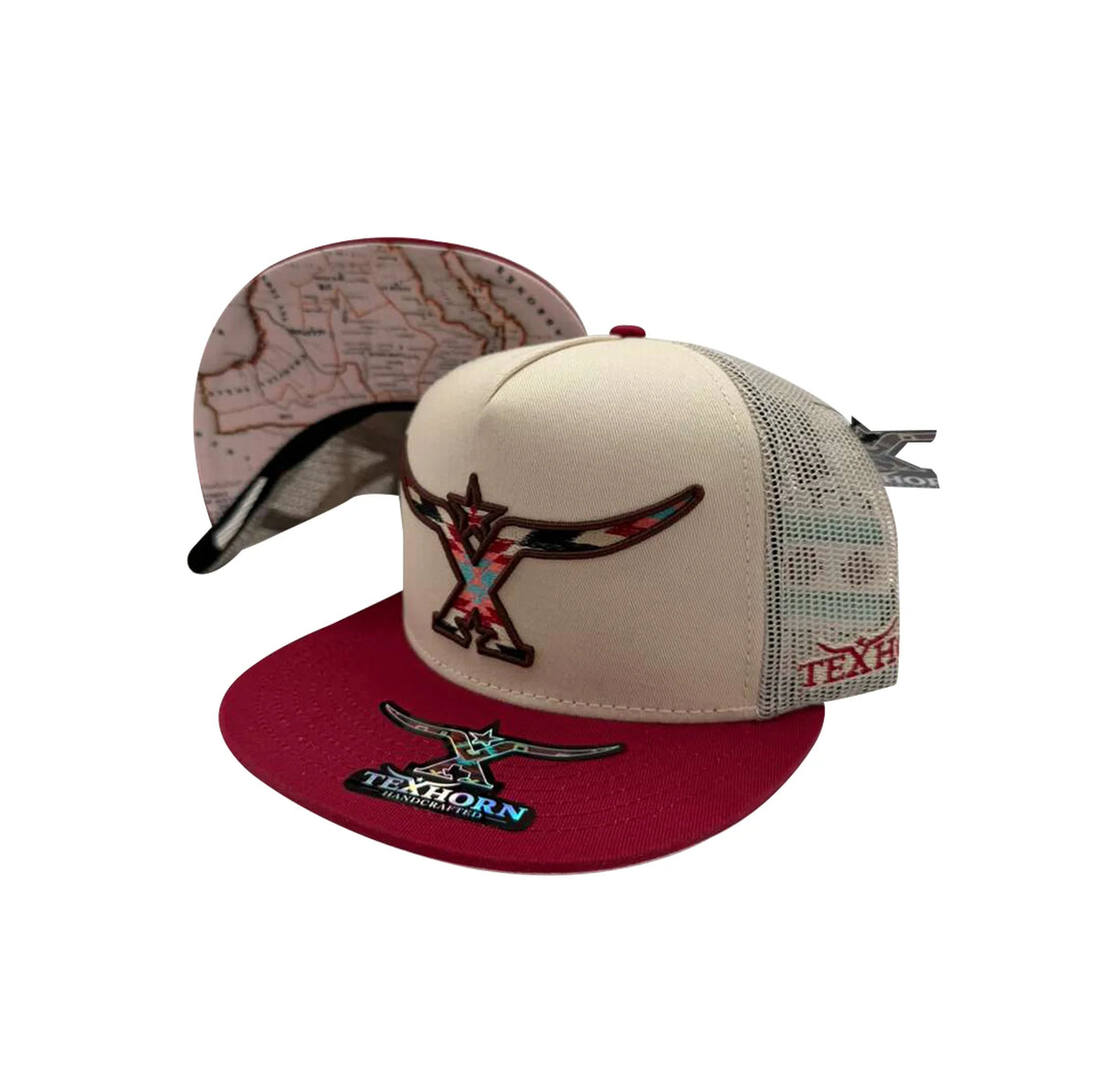 TEXHORN JIMENEZ BEIGE RED CAP