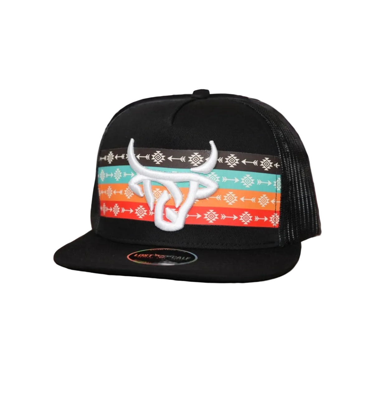 LOST CALF BANDIT FLAT AZTEC BLACK CAP