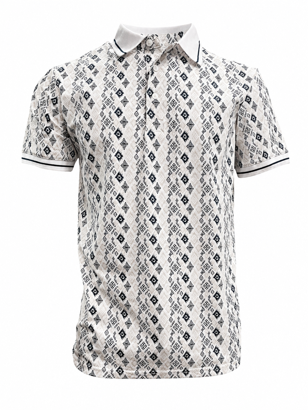 MENS  WHITE 28233 WESTER POLO SHIRT