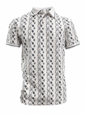 MENS  WHITE 28233 WESTER POLO SHIRT