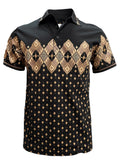 MENS PANDEX 28241 WESTER BLACK POLO SHIR